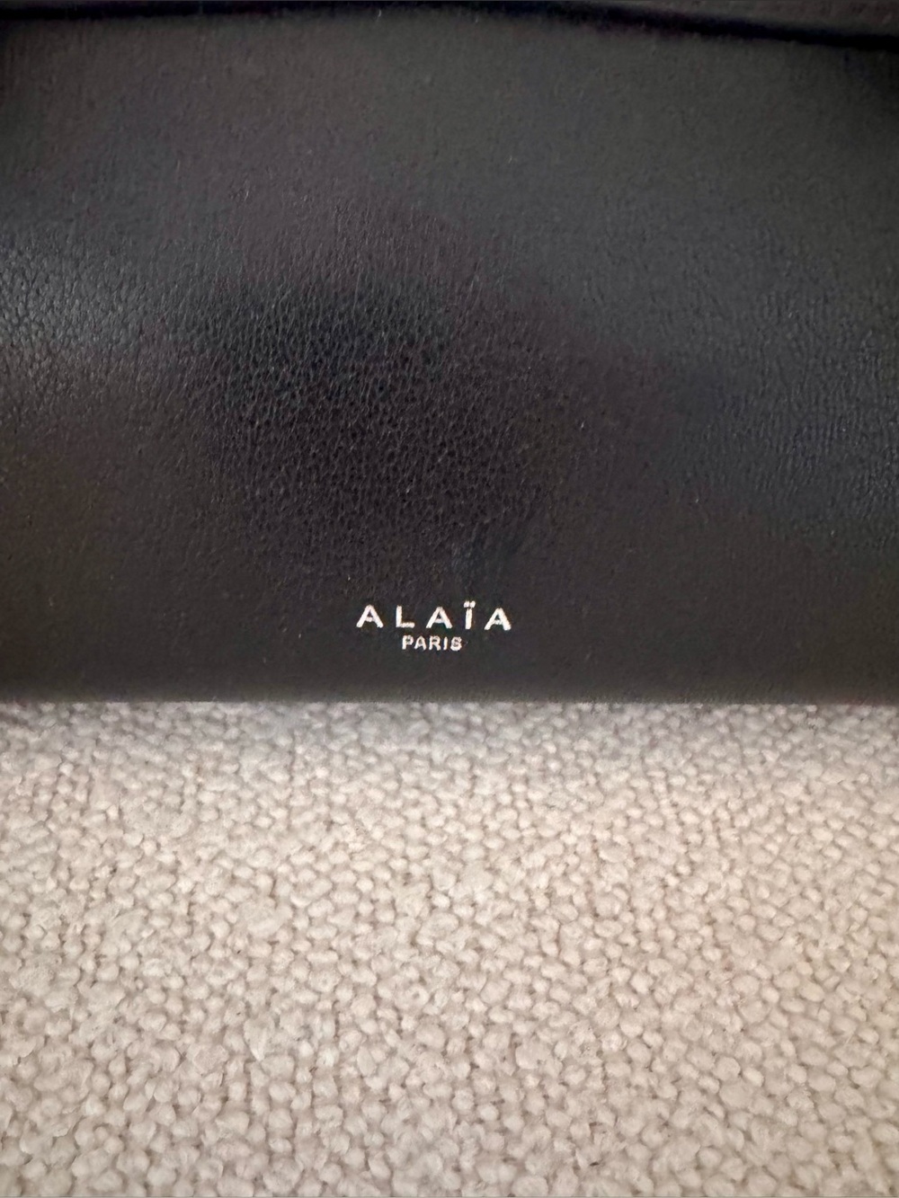 Alaïa Black Leather Shoulder Bag with Silver Hardware - Picture 9 of 13